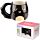 Feline Fine Svart Katt Formad Mugg
