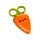 Foodiemals Cecil the Carrot Morot Sax för Barn i Hållare