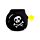 Queasy Squeezies Jolly Rogers Pirat Plysch Klämmig Leksak