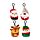 Squidglys Festive Friends Jul Plysch Nyckelring